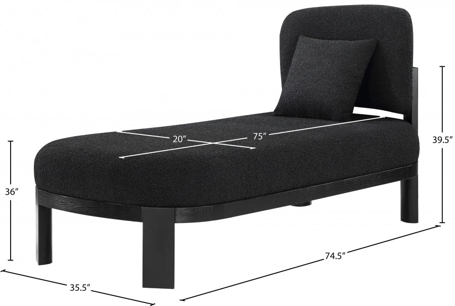 Chaise / Banc en tissu boucle Maybourne