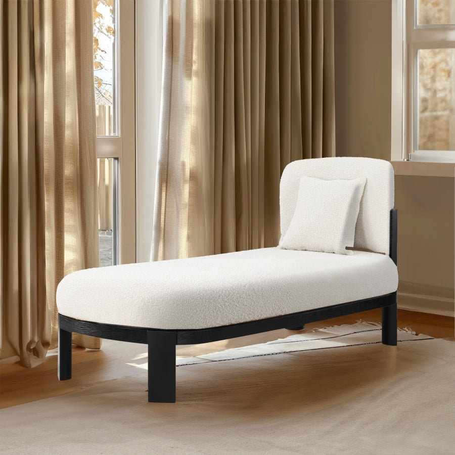 Chaise / Banc en tissu boucle Maybourne