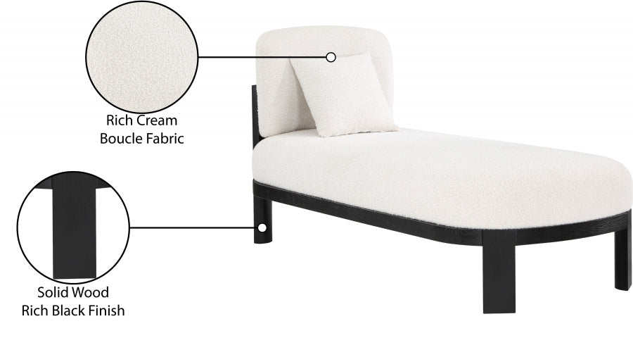 Chaise / Banc en tissu boucle Maybourne