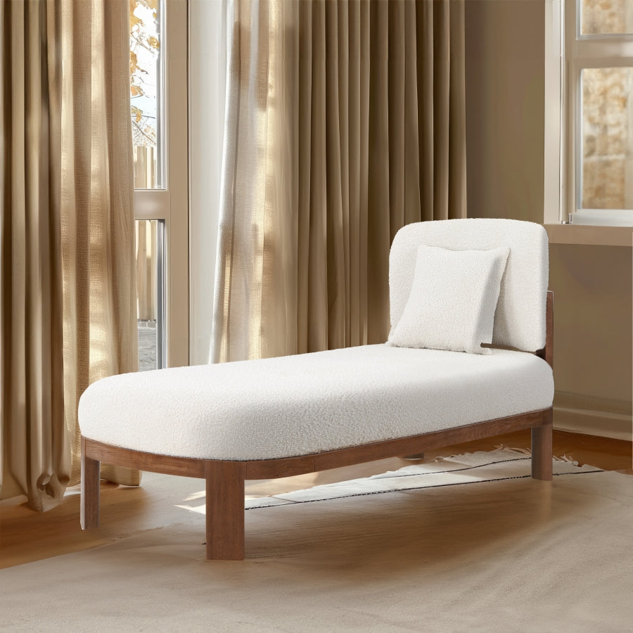 Chaise / Banc en tissu boucle Maybourne