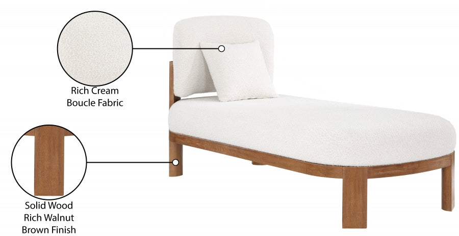 Chaise / Banc en tissu boucle Maybourne