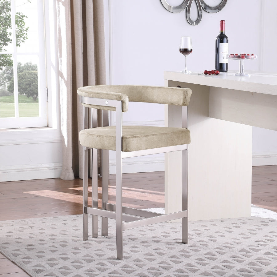 Tabourets de bar/comptoir en velours pierre Marcello