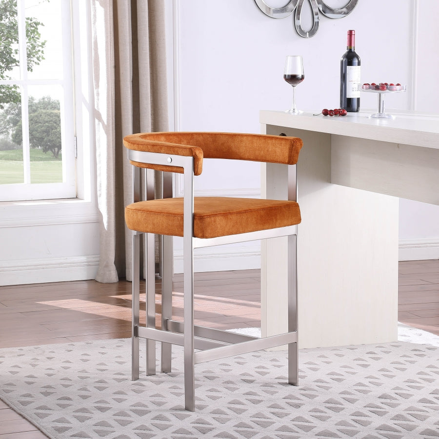 Tabourets de bar/comptoir en velours pierre Marcello