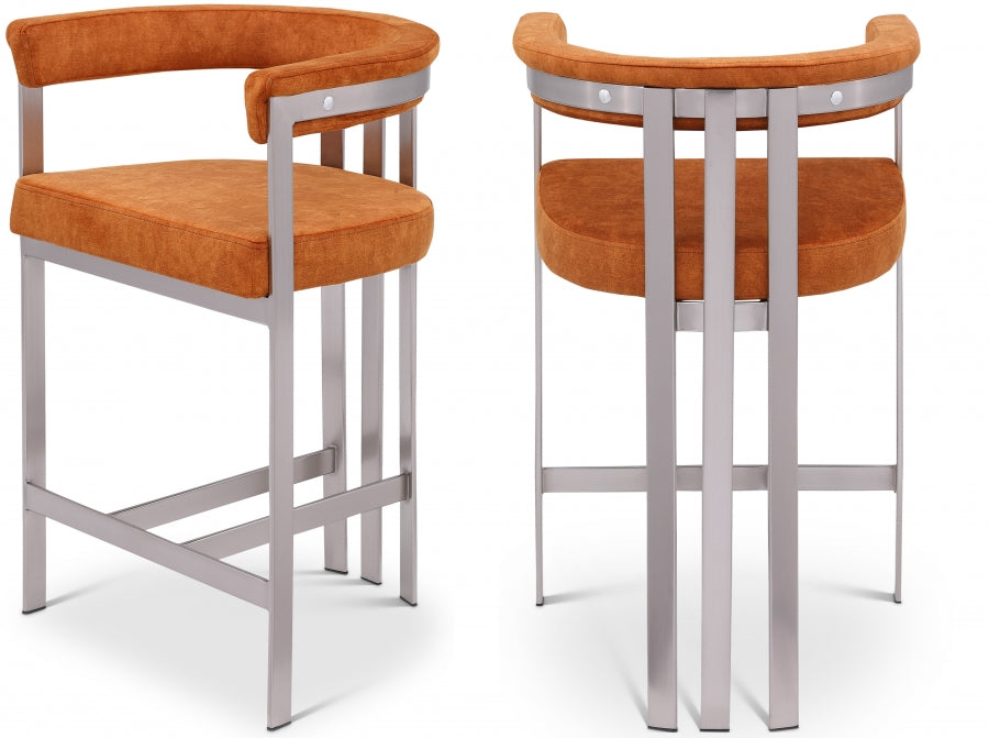 Tabourets de bar/comptoir en velours pierre Marcello