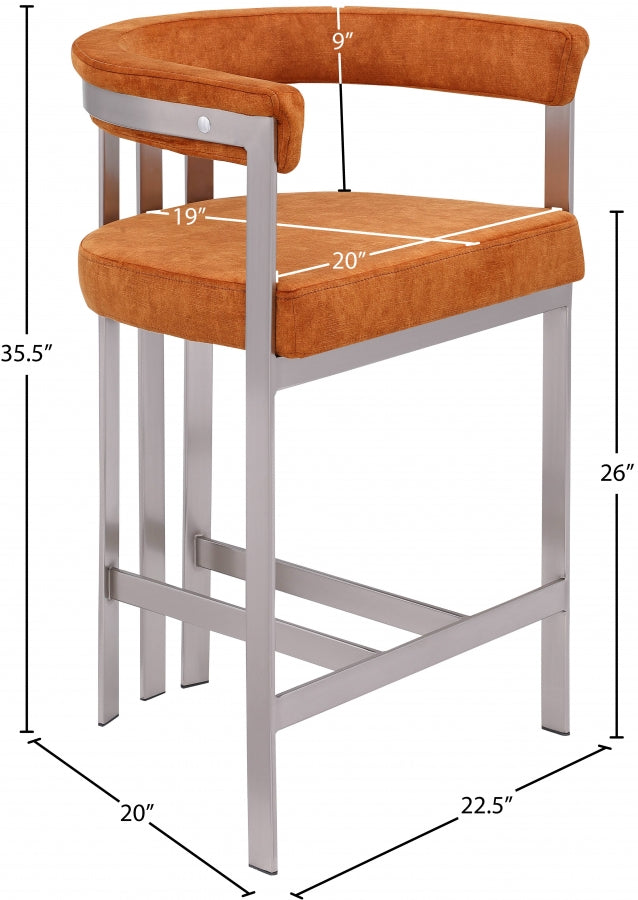 Tabourets de bar/comptoir en velours pierre Marcello