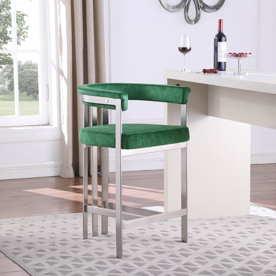 Tabourets de bar/comptoir en velours pierre Marcello