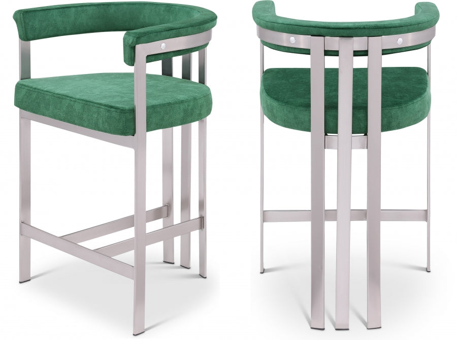 Tabourets de bar/comptoir en velours pierre Marcello