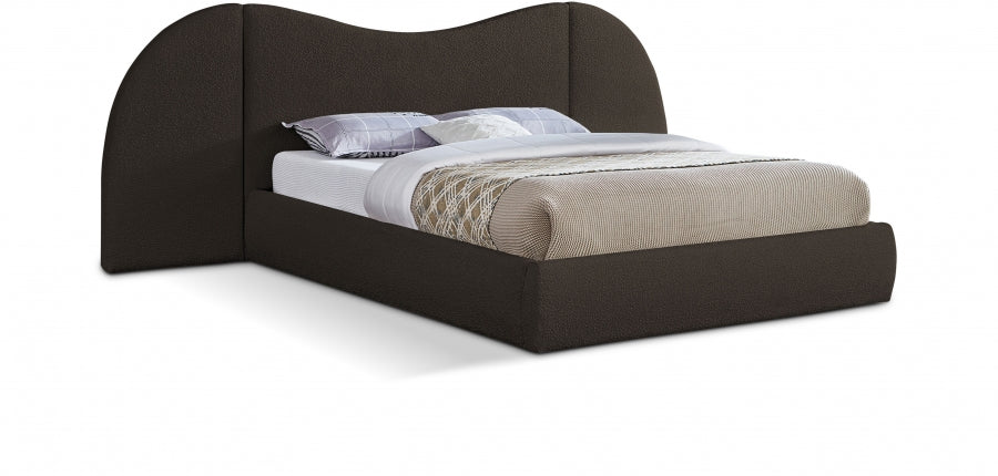 Lit King En Tissu Bouclé Everest