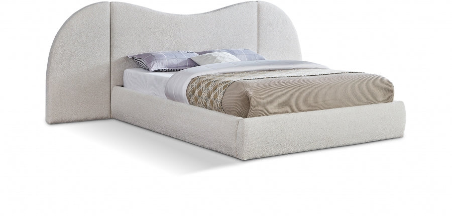 Lit King En Tissu Bouclé Everest