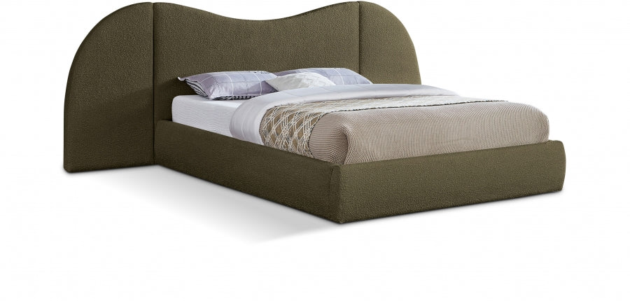 Lit King En Tissu Bouclé Everest