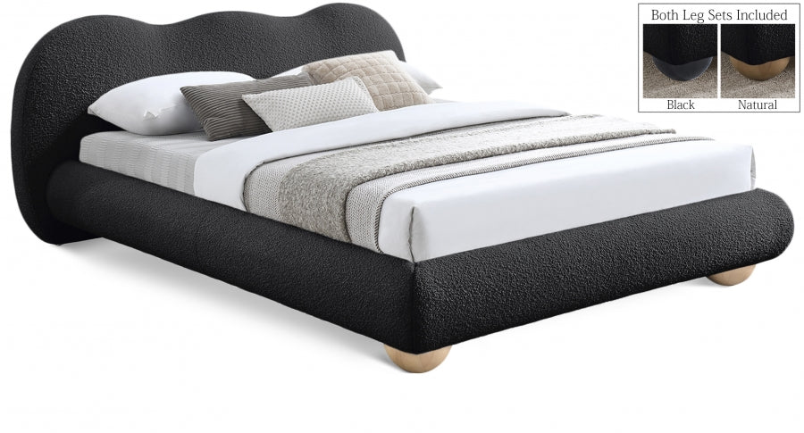 Lit Double En Tissu Bouclé Hyde