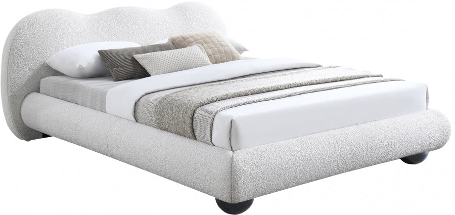 Lit Double En Tissu Bouclé Hyde
