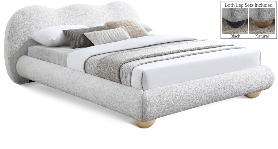 Lit Double En Tissu Bouclé Hyde