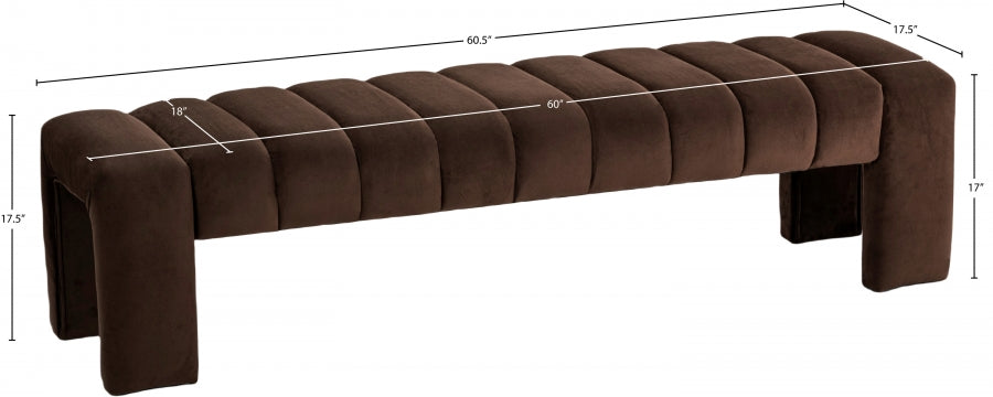 Banc en velours Andaz