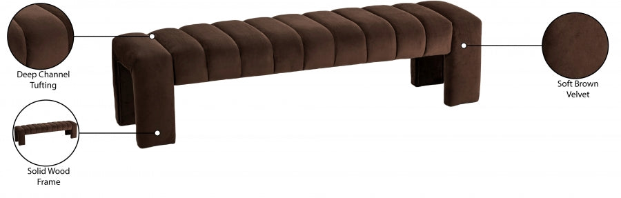 Banc en velours Andaz