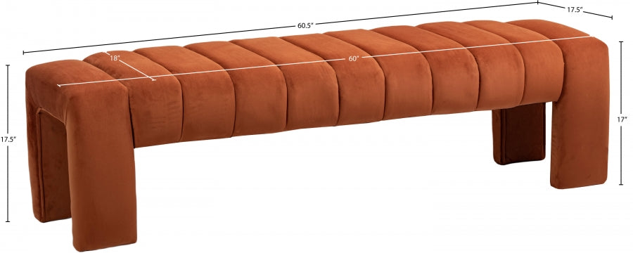 Banc en velours Andaz