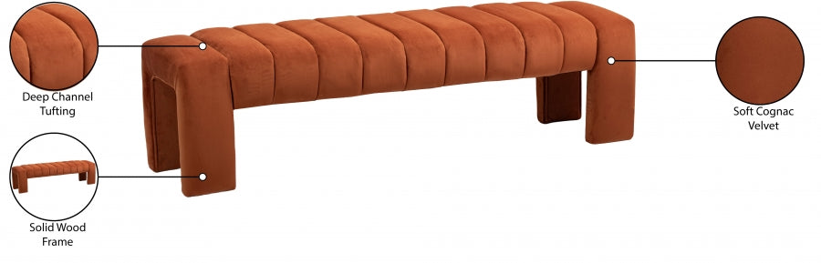 Banc en velours Andaz