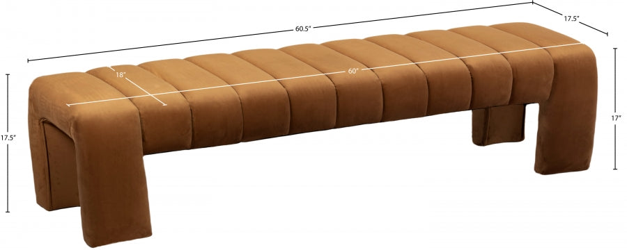 Banc en velours Andaz