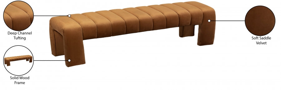 Banc en velours Andaz