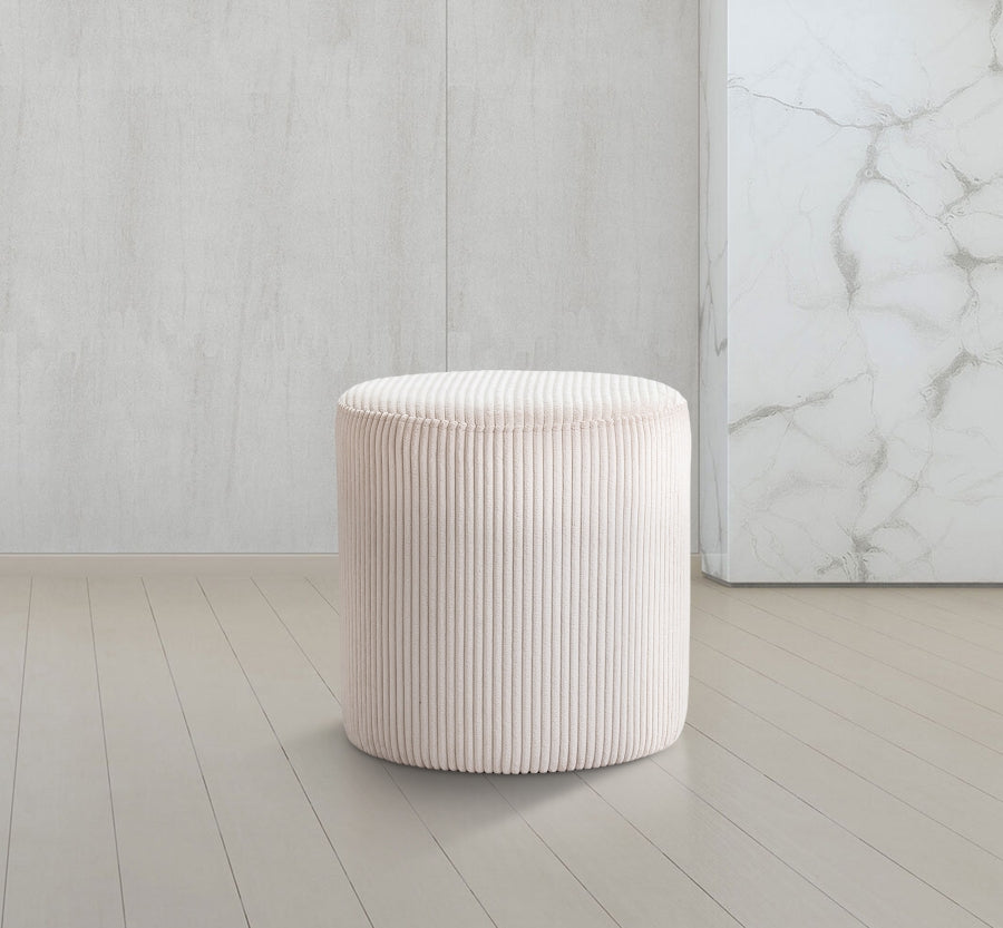 Pouf / tabouret en tissu microsuède Roy