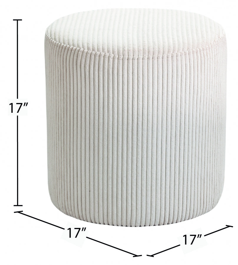 Pouf / tabouret en tissu microsuède Roy