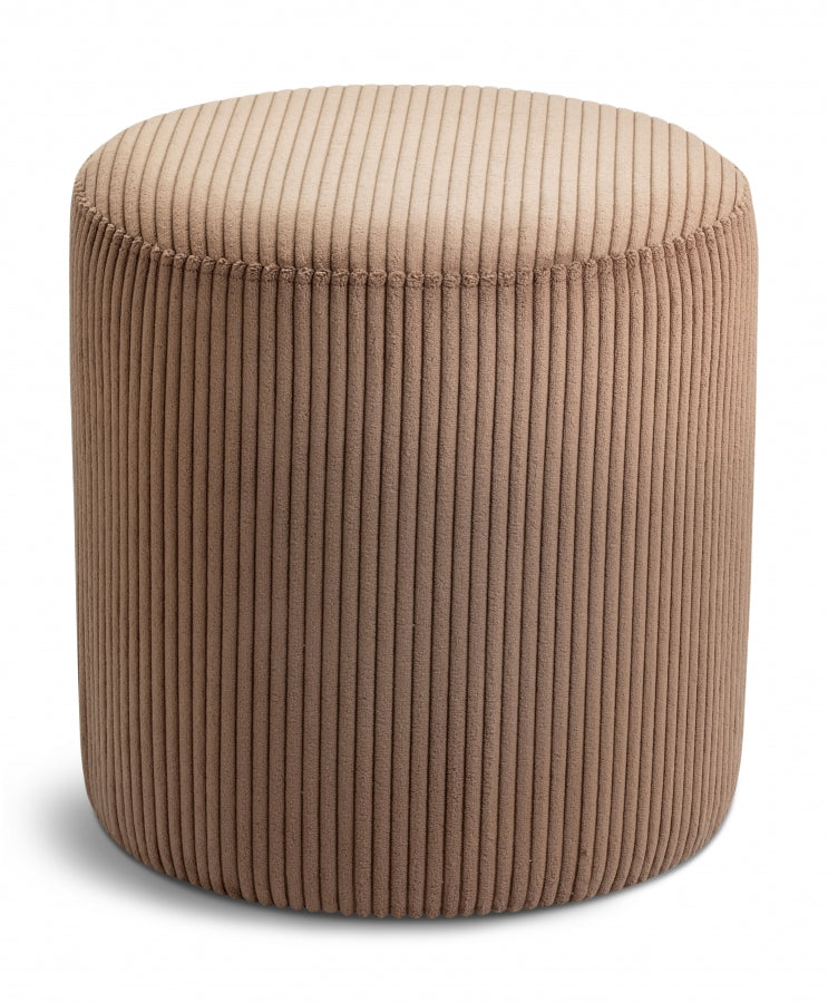 Pouf / tabouret en tissu microsuède Roy