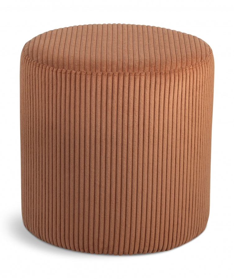 Pouf / tabouret en tissu microsuède Roy