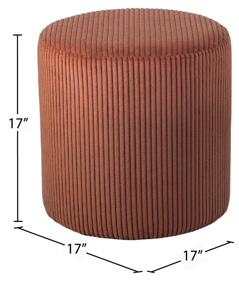Pouf / tabouret en tissu microsuède Roy