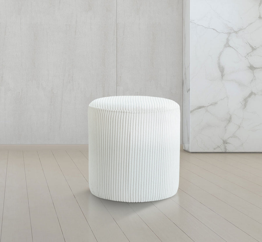 Pouf / tabouret en tissu microsuède Roy