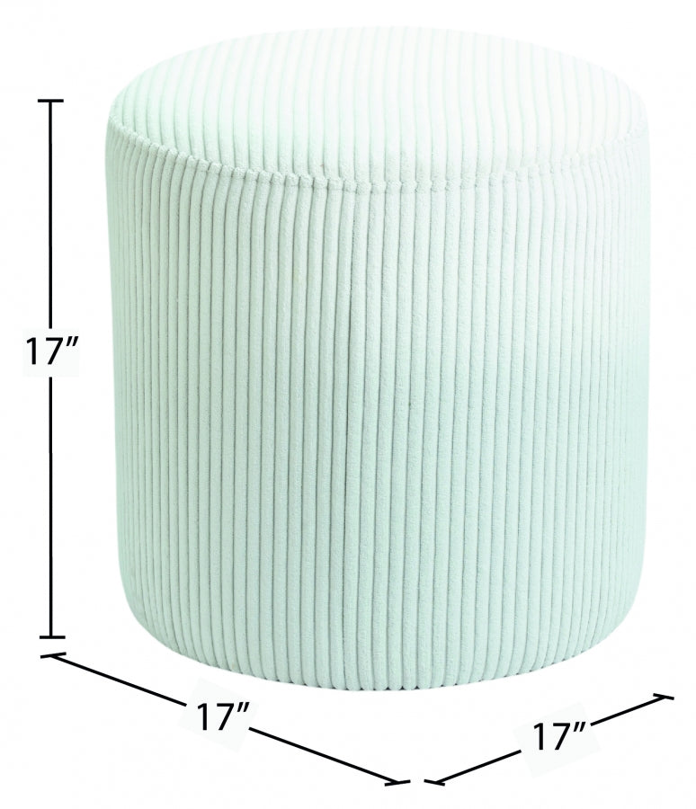 Pouf / tabouret en tissu microsuède Roy