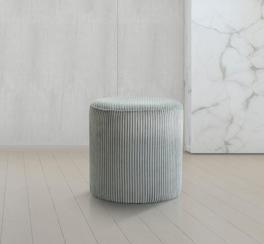 Pouf / tabouret en tissu microsuède Roy