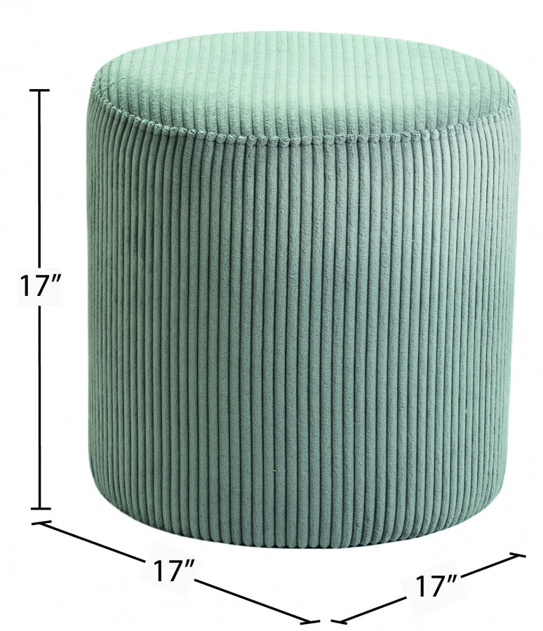 Pouf / tabouret en tissu microsuède Roy