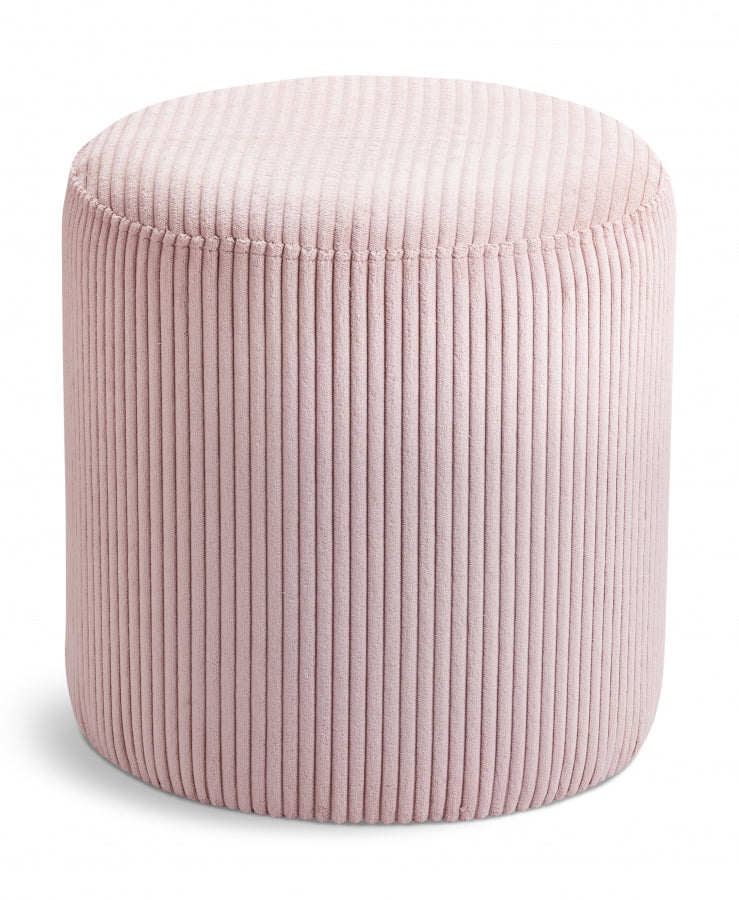 Pouf / tabouret en tissu microsuède Roy