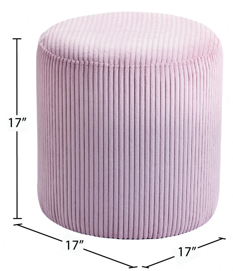 Pouf / tabouret en tissu microsuède Roy