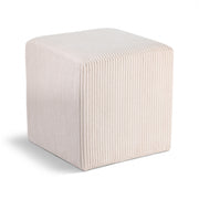 Pouf / tabouret en tissu microsuède Roy