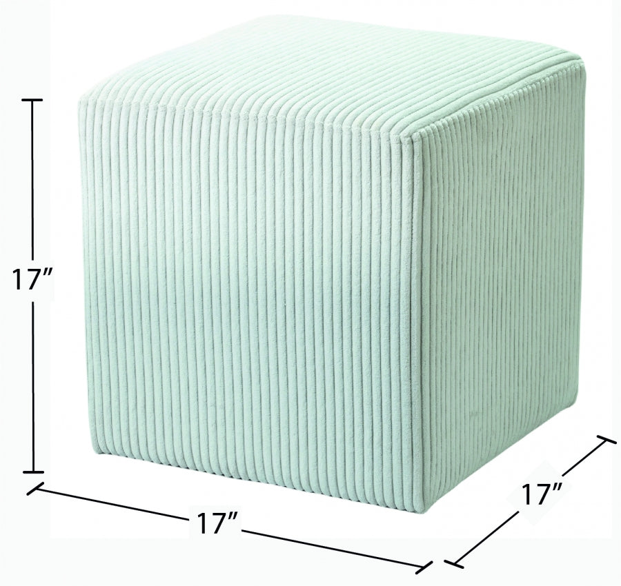 Pouf / tabouret en tissu microsuède Roy