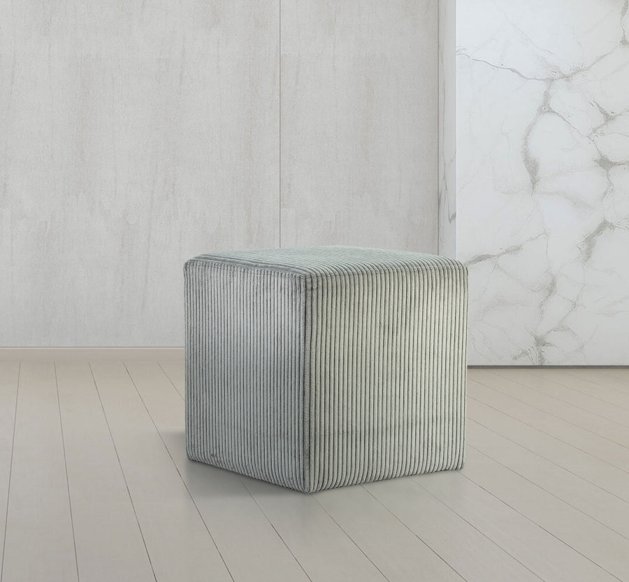 Pouf / tabouret en tissu microsuède Roy