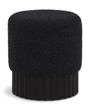 Pouf/tabouret en tissu boucle Veranda