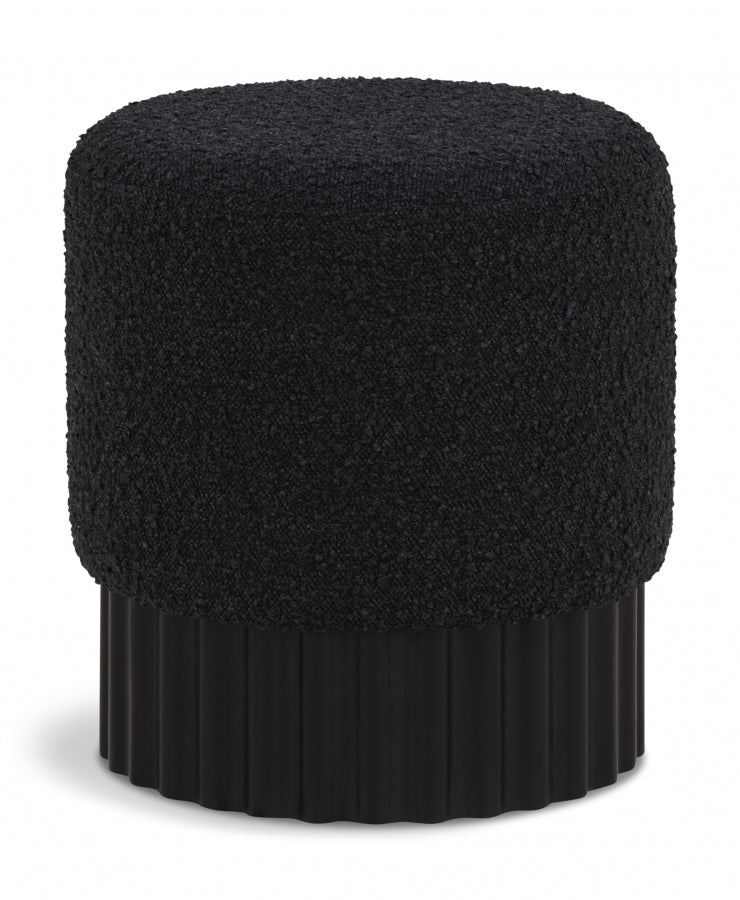 Pouf/tabouret en tissu boucle Veranda