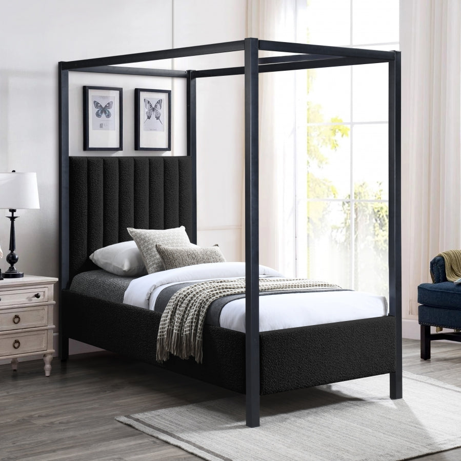 Lit simple en tissu boucle Kelly