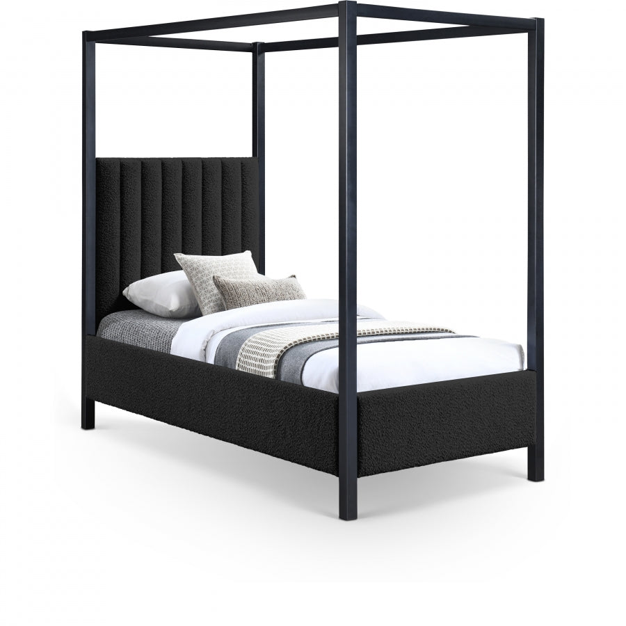 Lit simple en tissu boucle Kelly