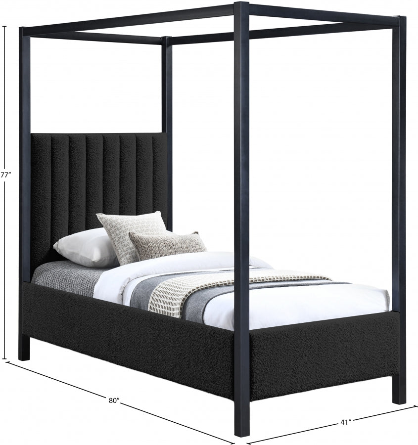 Lit simple en tissu boucle Kelly