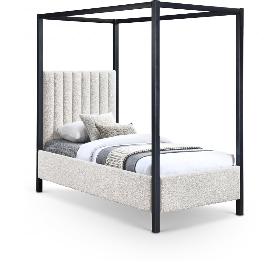Lit simple en tissu boucle Kelly