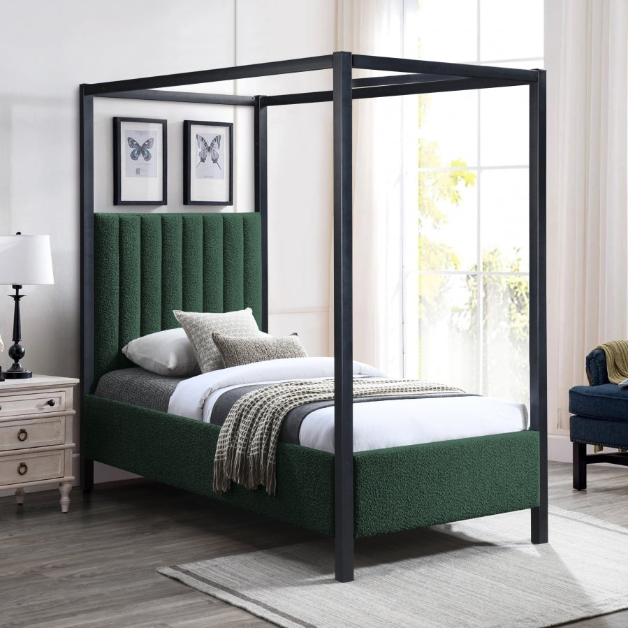 Lit simple en tissu boucle Kelly