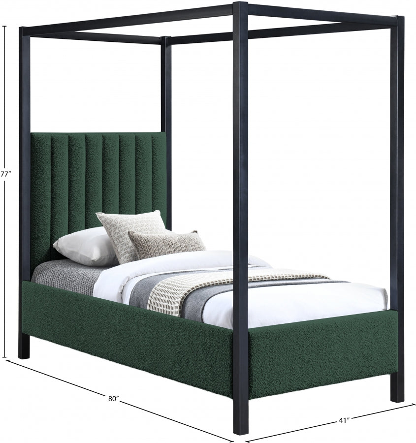 Lit simple en tissu boucle Kelly