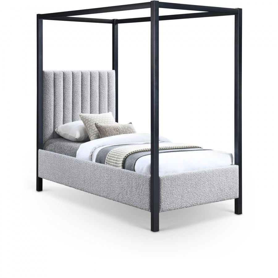 Lit simple en tissu boucle Kelly