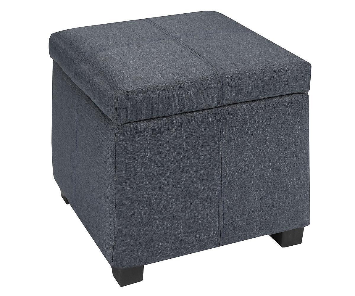 Pouf carré en lin avec rangement ( Meuble Mtl )