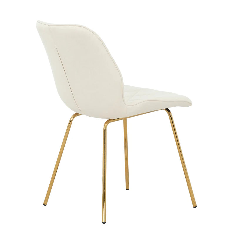 Ensemble de 2 chaises 3719 - Crème et Or Ellisville