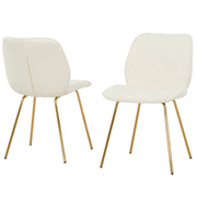 Ensemble de 2 chaises 3719 - Crème et Or Ellisville