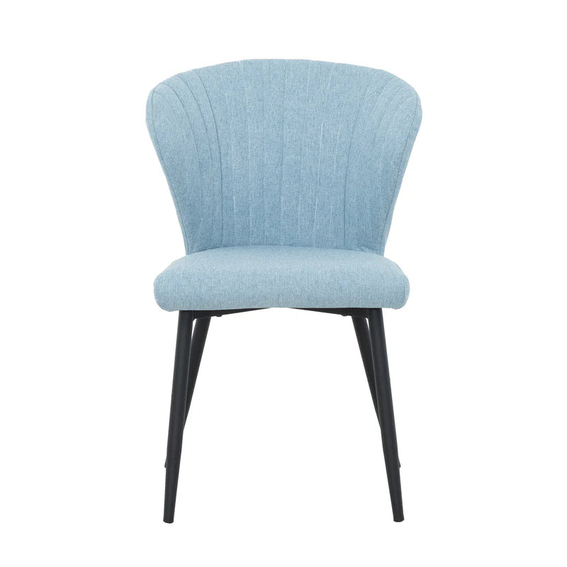 Chaises de cuisine modernes bleues avec pattes noires